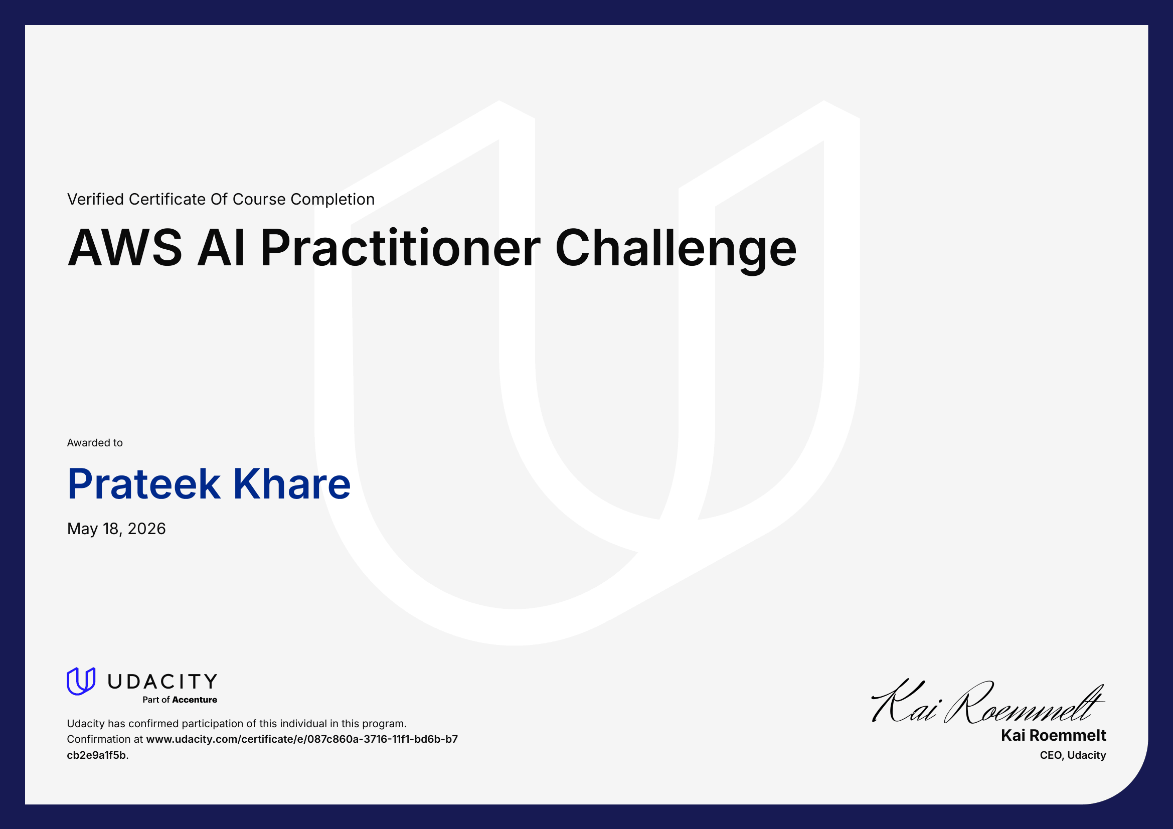 AWS AI & ML Scholars Program